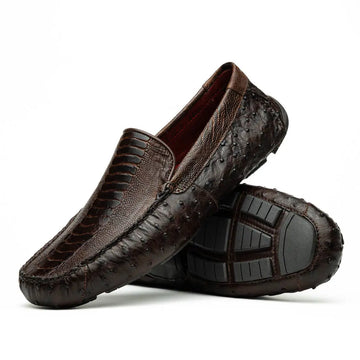 Marco Di Milano Alba Kango Tabac Genuine Caiman Crocodile/Lizard Loafers