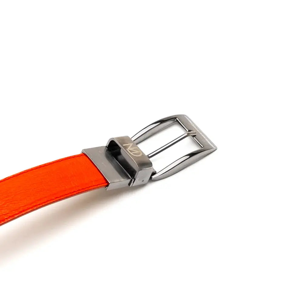 Marco Di Milano Alessio Orange Genuine Ostrich/Ostrich Leg Belt