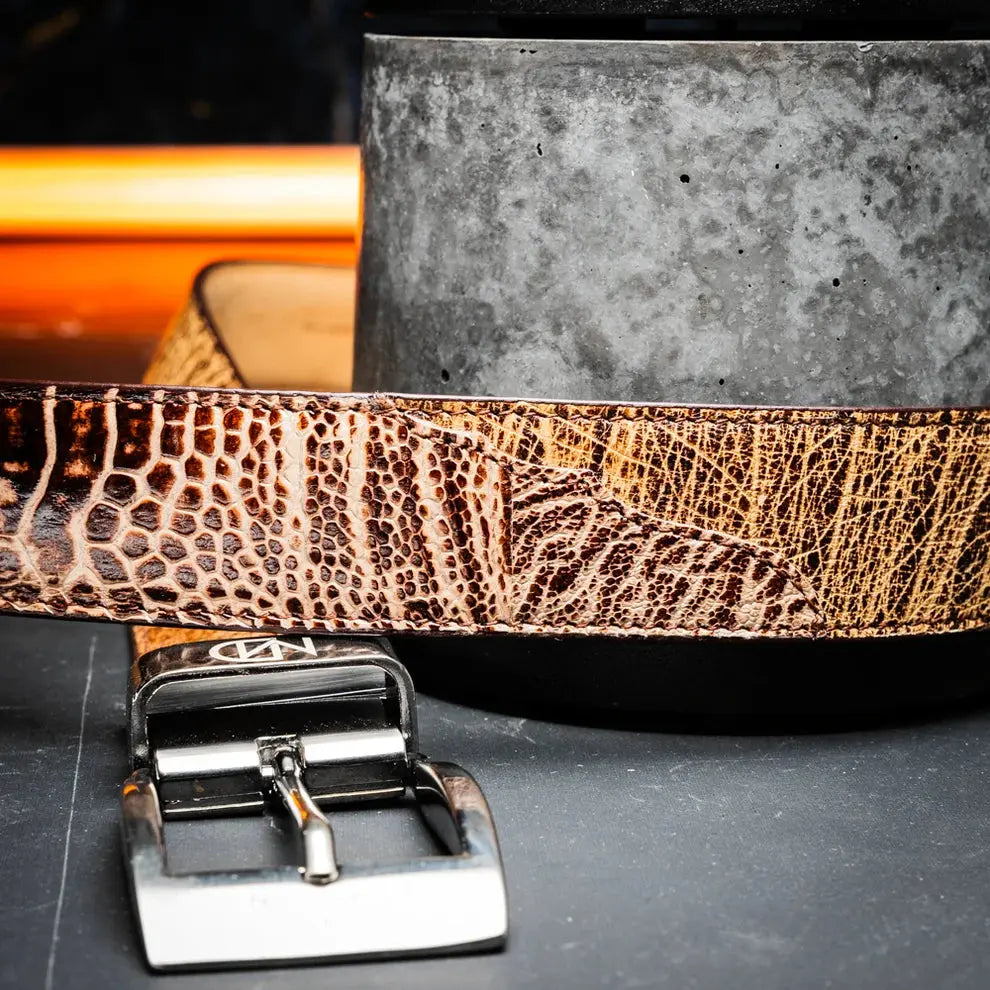 Marco Di Milano Alessio Orix Genuine Ostrich/Ostrich Leg Belt