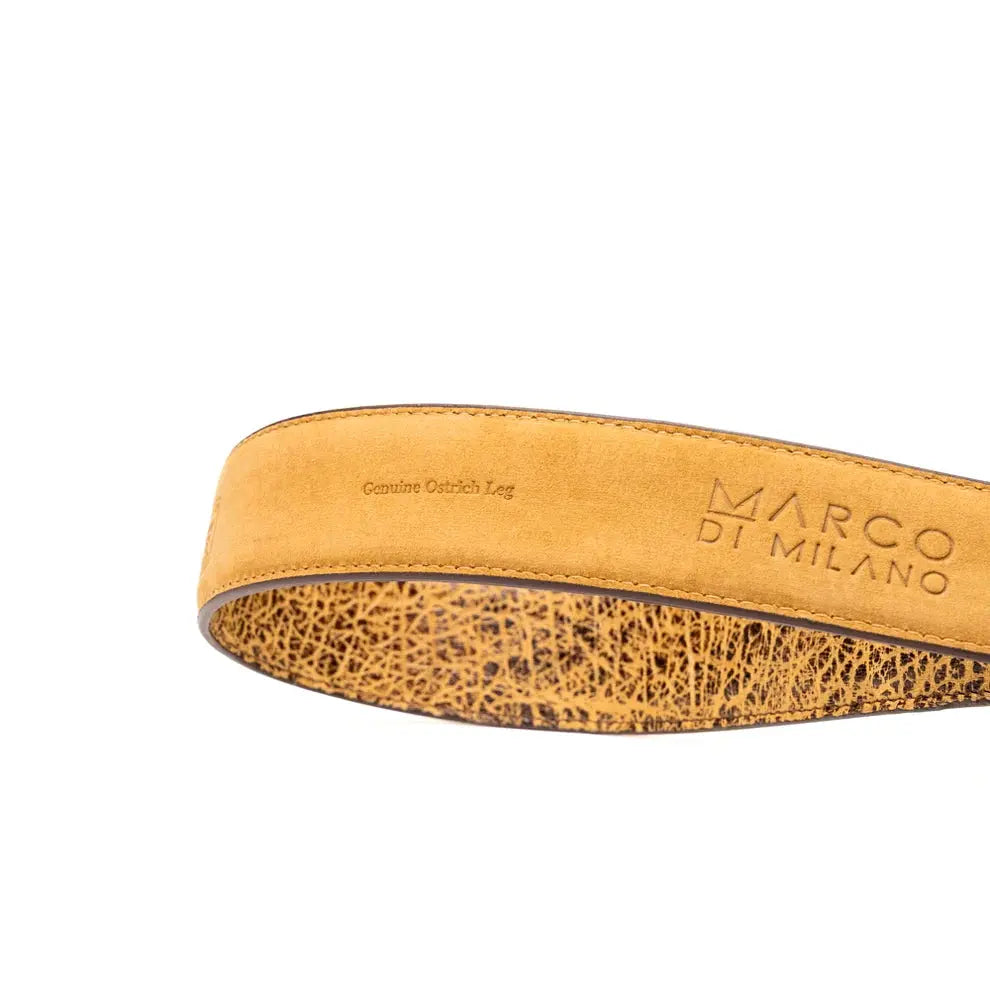 Marco Di Milano Alessio Orix Genuine Ostrich/Ostrich Leg Belt