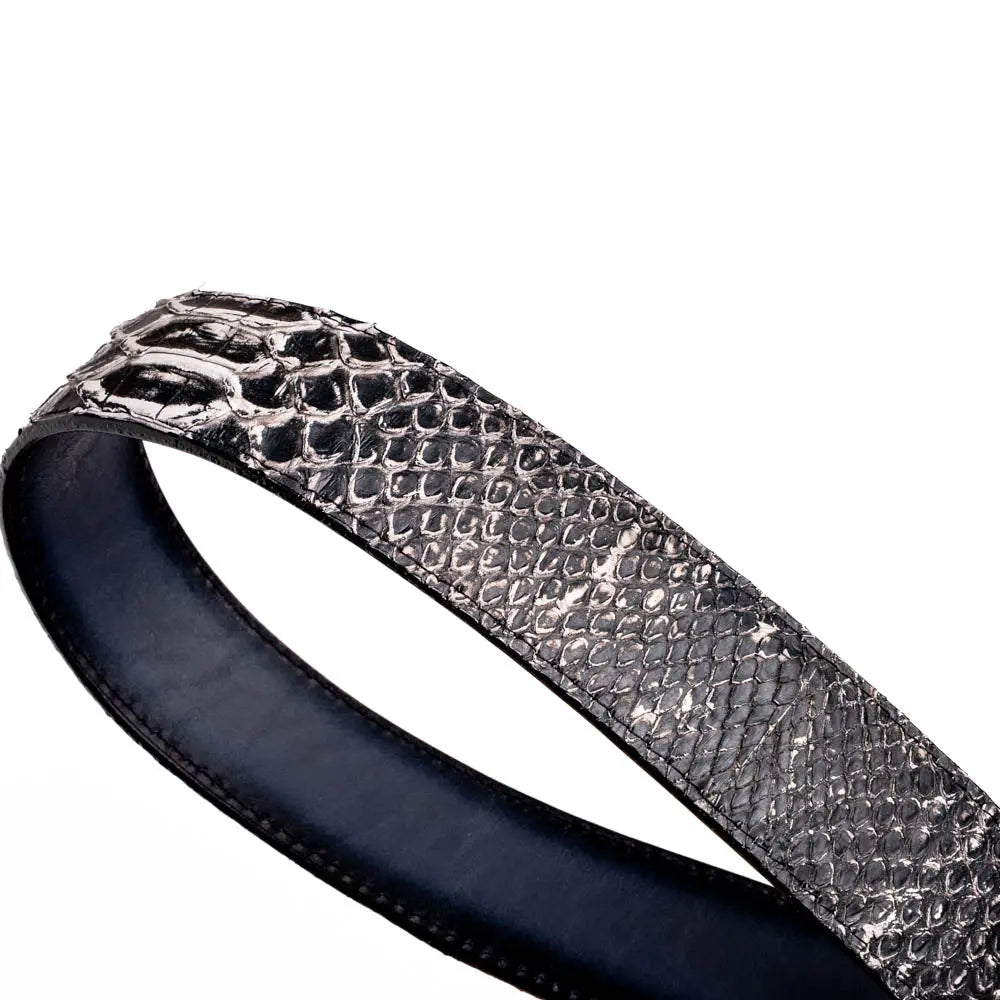 Marco Di Milano Arkansas Antique Newspaper Genuine Python Belt