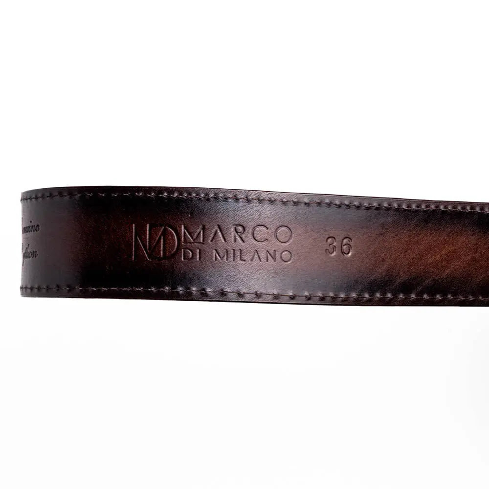 Marco Di Milano Arkansas Brown Genuine Python Belt