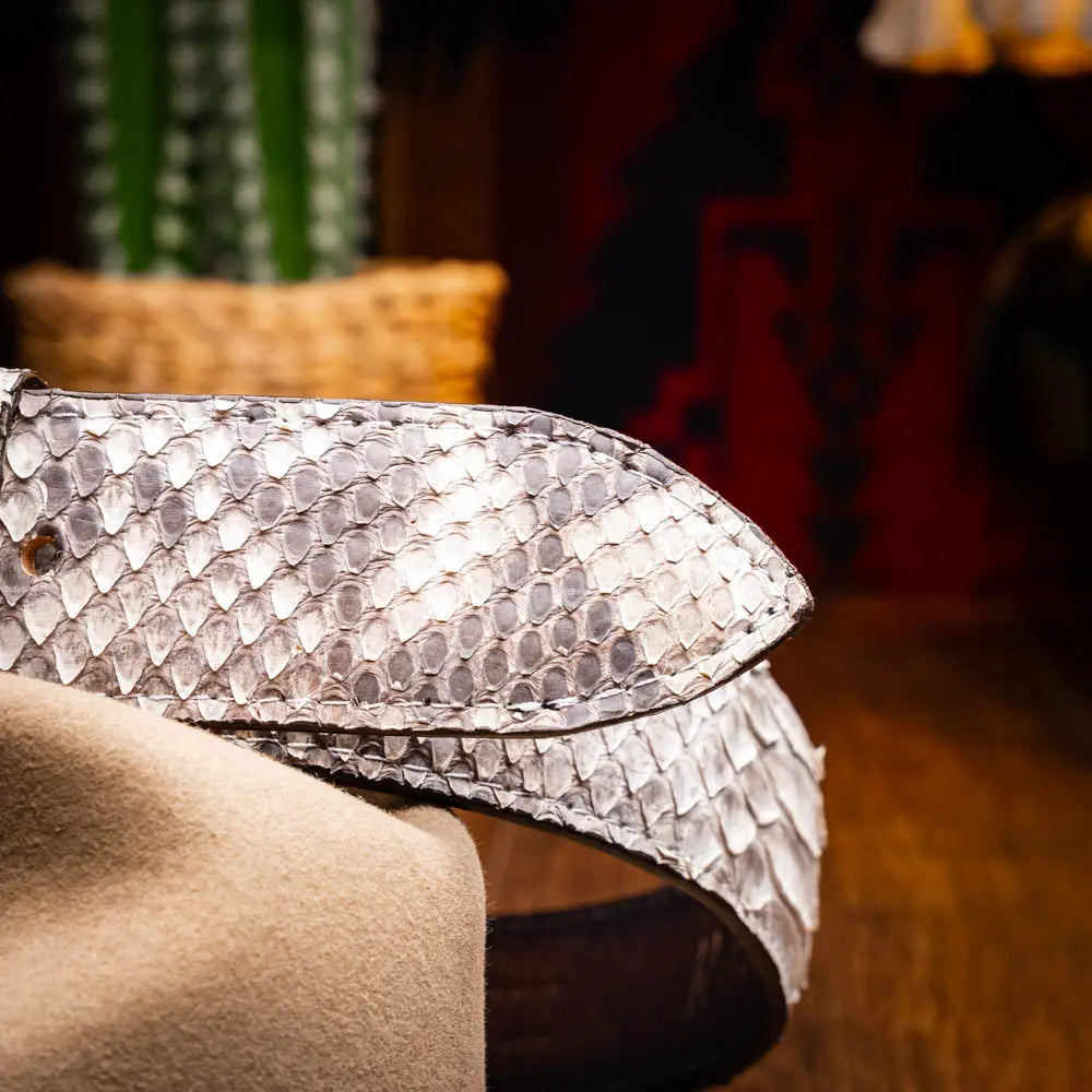 Marco Di Milano Arkansas Natural Genuine Python Belt