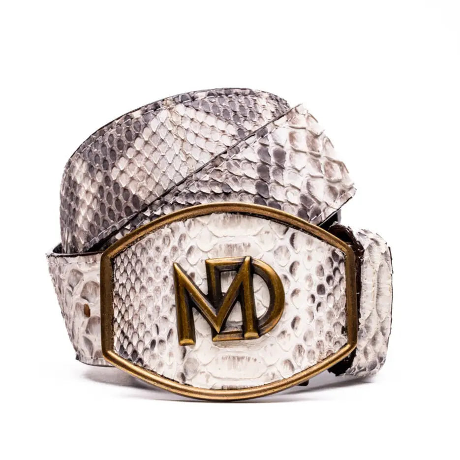 Marco Di Milano Arkansas Natural Genuine Python Belt