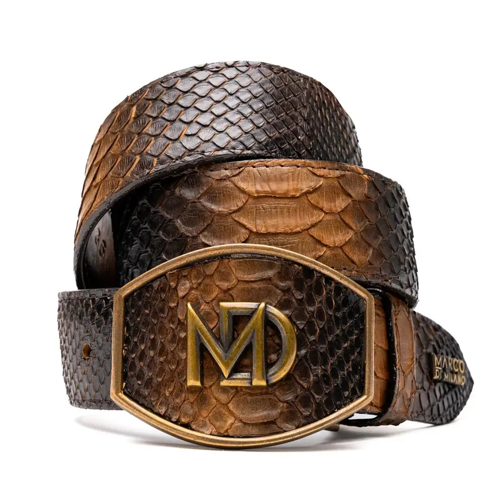 Marco Di Milano Arkansas Lisboa Genuine Python Belt