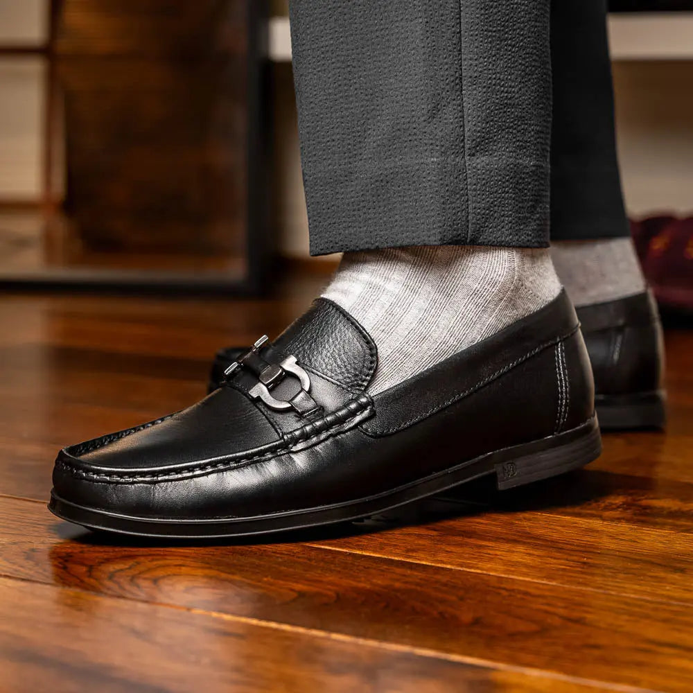 Marco Di Milano Atrani Black Genuine Calf Loafers
