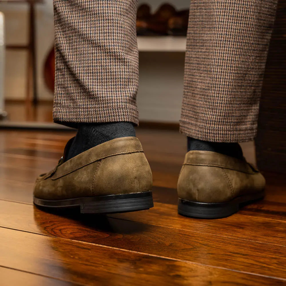 Marco Di Milano Atrani Olive Genuine Calf Loafers