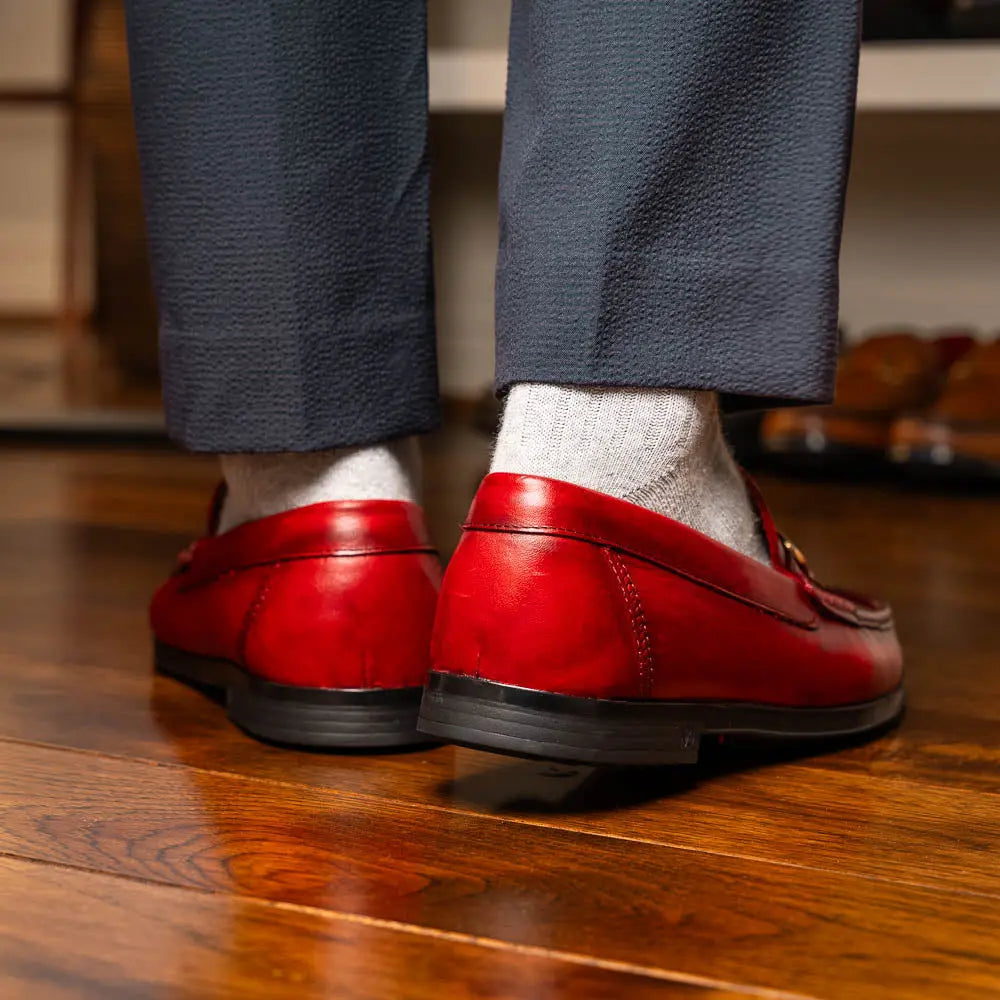 Marco Di Milano Atrani Red Genuine Calf Loafers