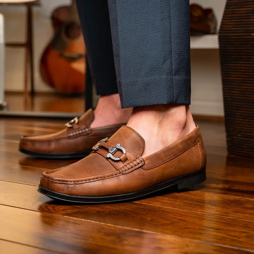 Marco Di Milano Atrani Tan Genuine Calf Loafers