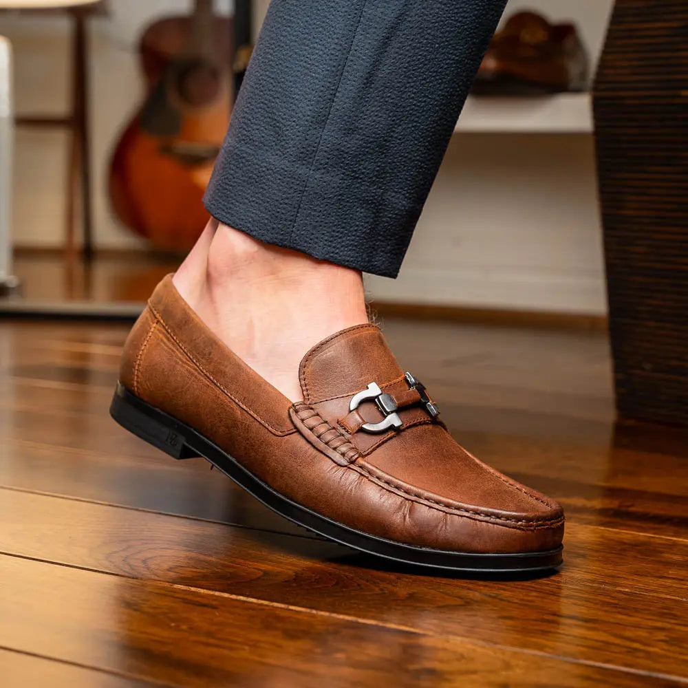 Marco Di Milano Atrani Tan Genuine Calf Loafers