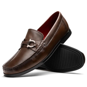 Marco Di Milano Atrani Brown Genuine Calf Loafers
