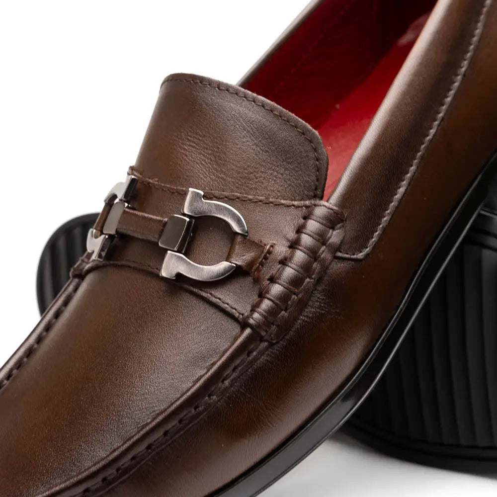 Marco Di Milano Atrani Brown Genuine Calf Loafers