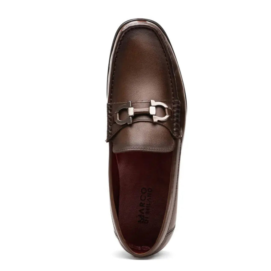 Marco Di Milano Atrani Brown Genuine Calf Loafers