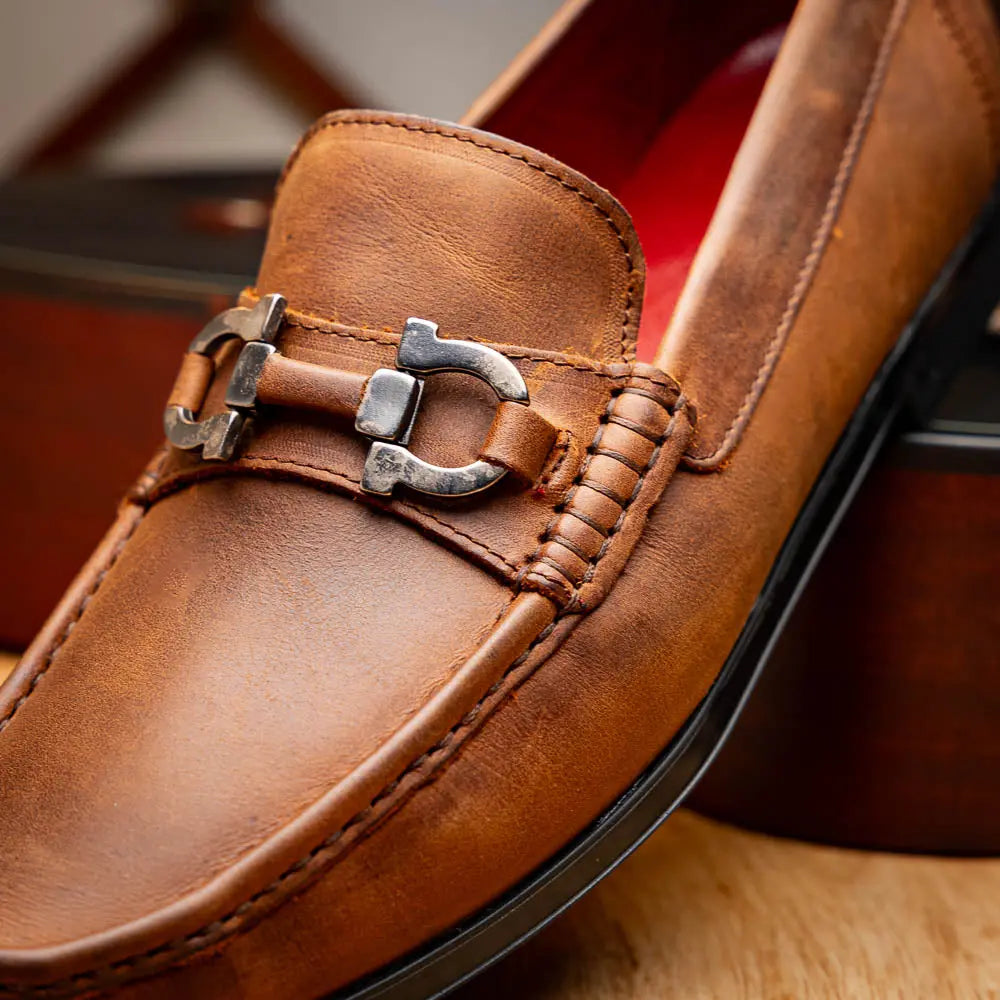 Marco Di Milano Atrani Tan Genuine Calf Loafers