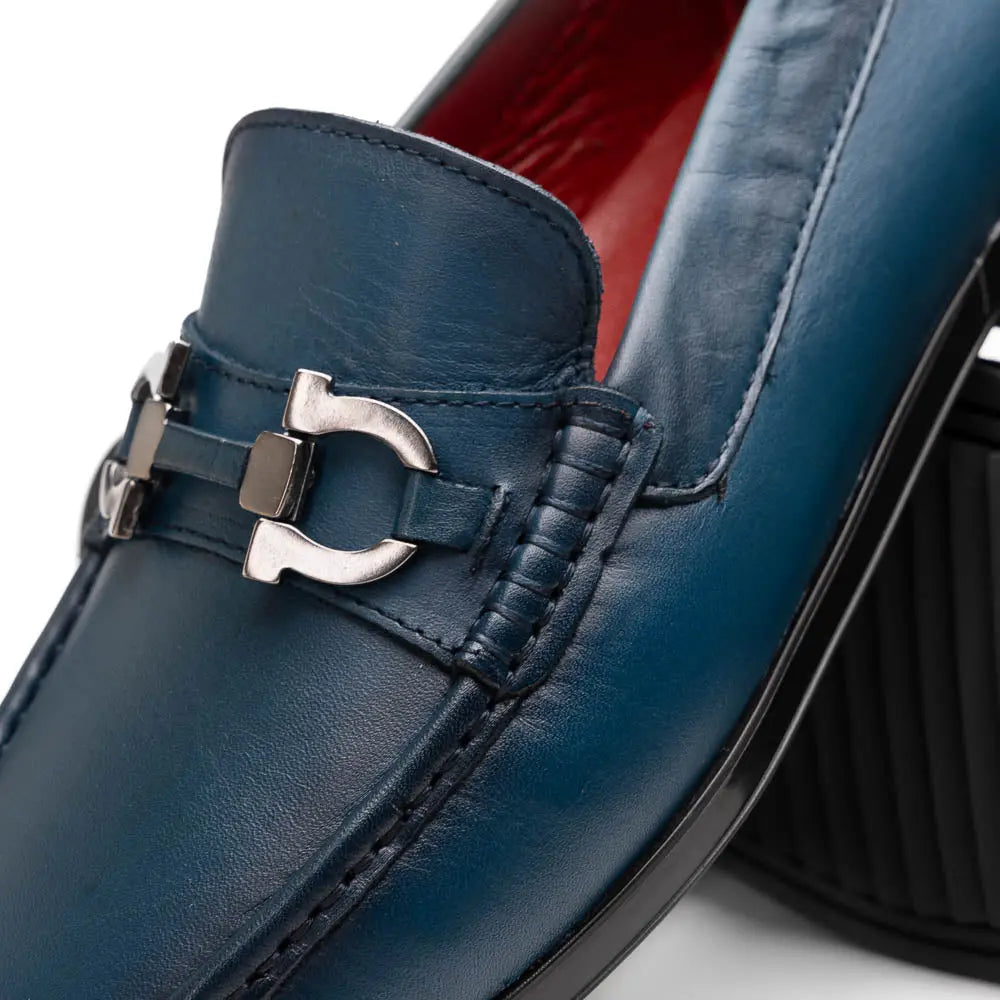 Marco Di Milano Atrani Navy Genuine Calf Loafers