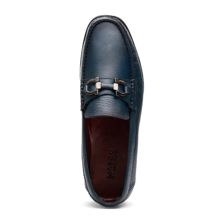Marco Di Milano Atrani Navy Genuine Calf Loafers