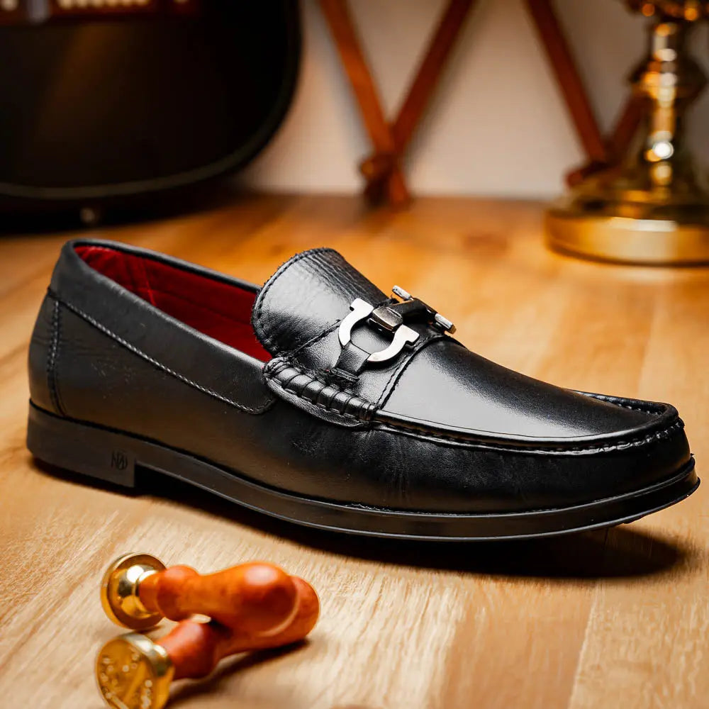 Marco Di Milano Atrani Black Genuine Calf Loafers