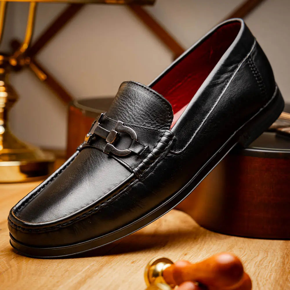 Marco Di Milano Atrani Black Genuine Calf Loafers