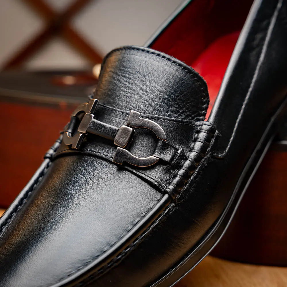 Marco Di Milano Atrani Black Genuine Calf Loafers