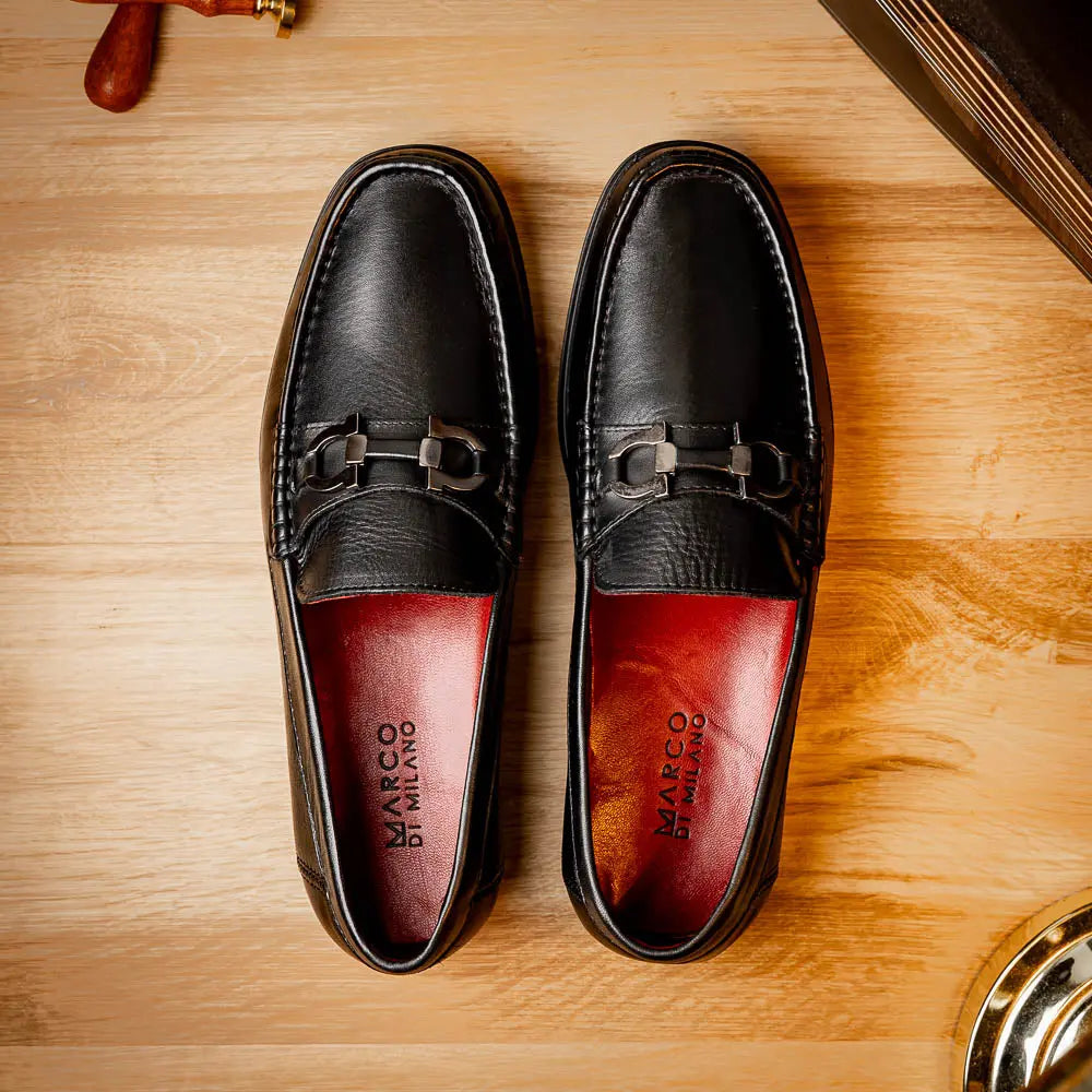 Marco Di Milano Atrani Black Genuine Calf Loafers