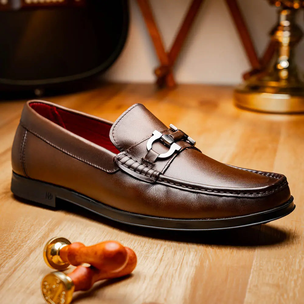 Marco Di Milano Atrani Brown Genuine Calf Loafers
