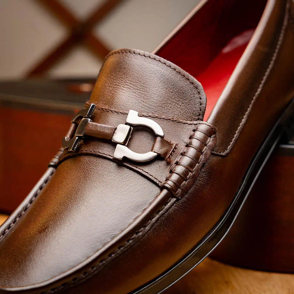 Marco Di Milano Atrani Brown Genuine Calf Loafers