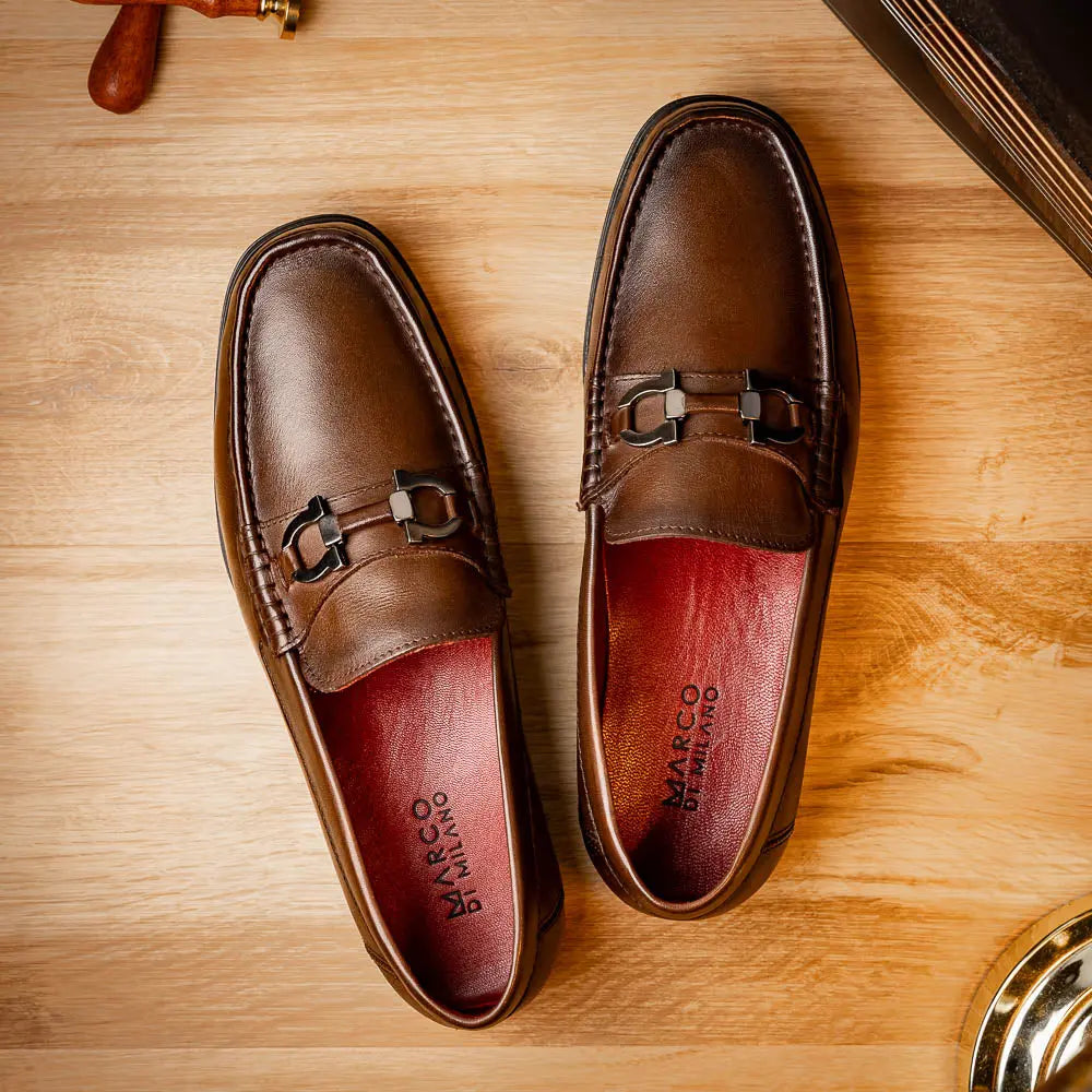 Marco Di Milano Atrani Brown Genuine Calf Loafers