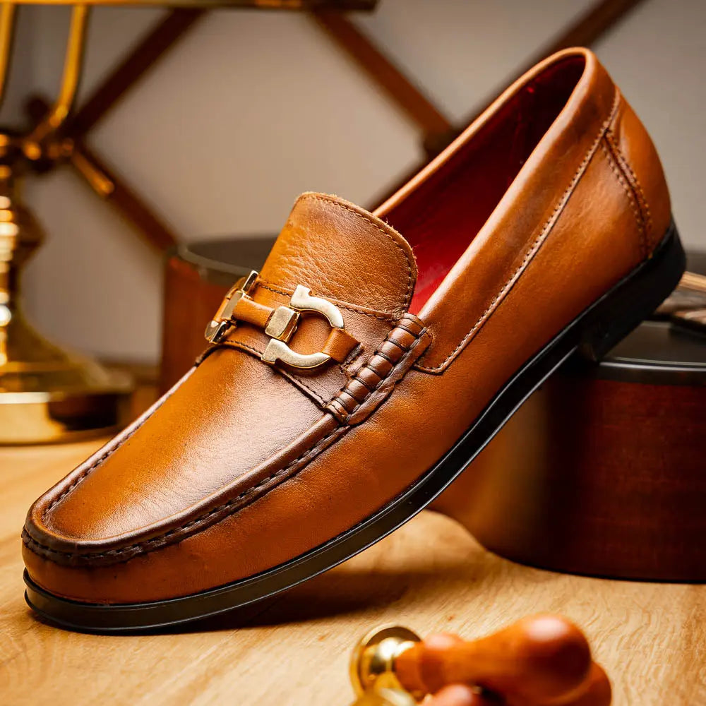 Marco Di Milano Atrani Honey Genuine Calf Loafers