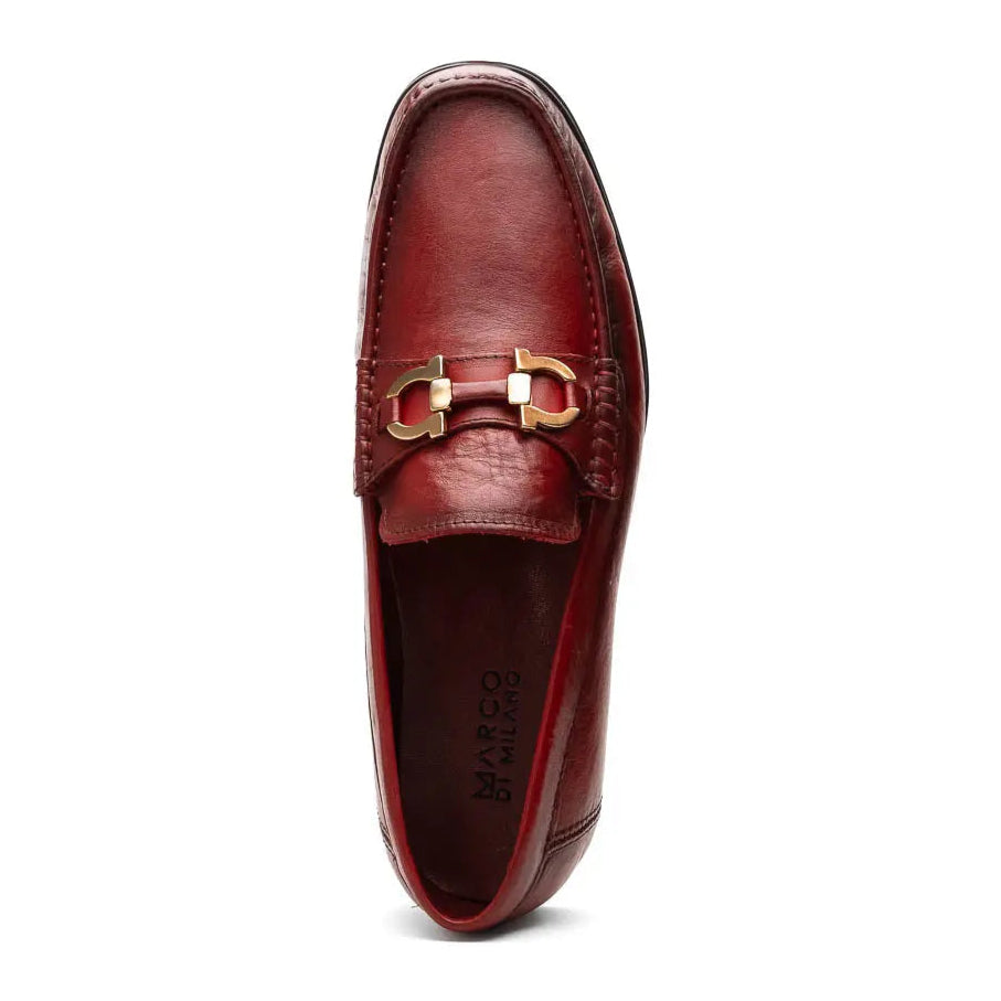 Marco Di Milano Atrani Red Genuine Calf Loafers
