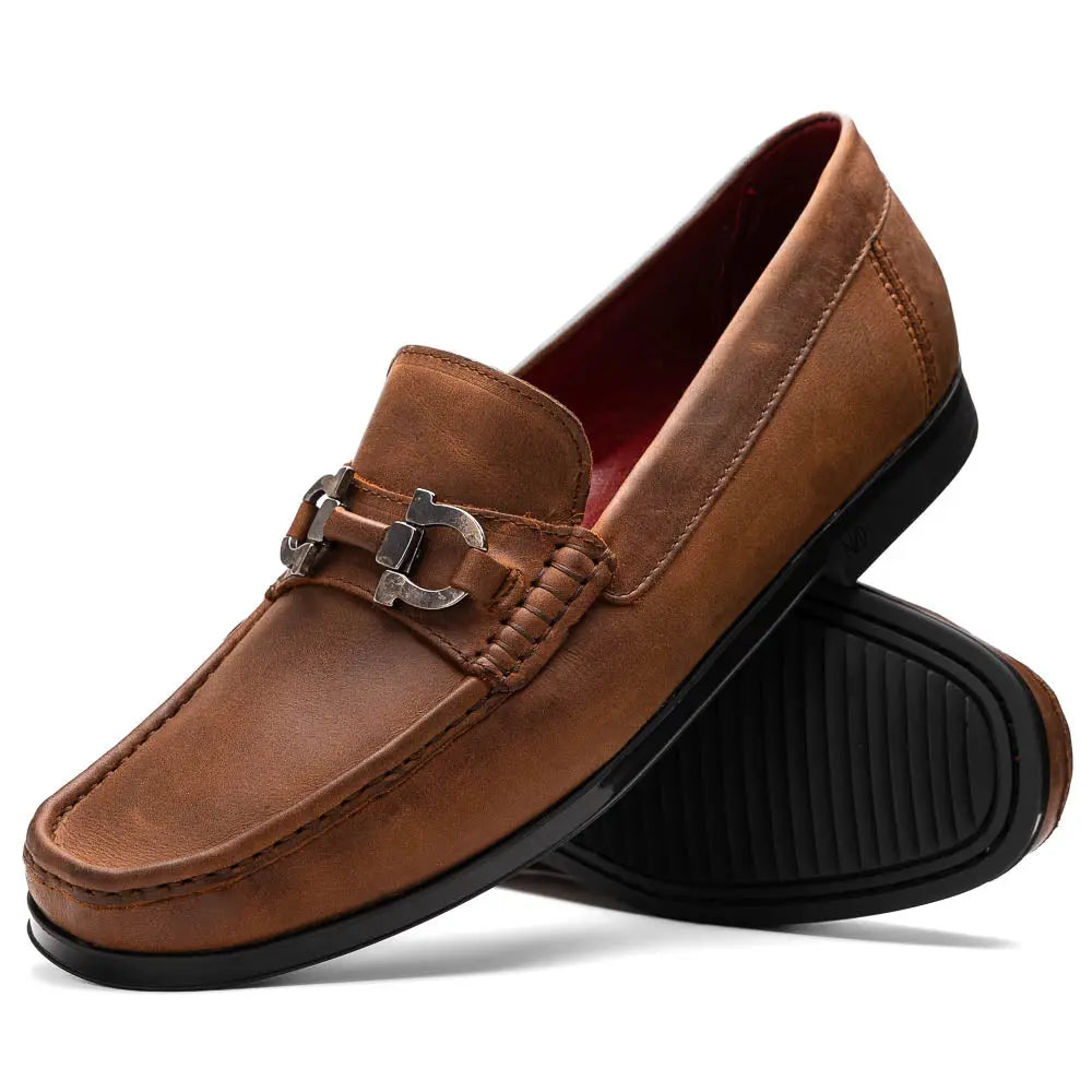 Marco Di Milano Atrani Tan Genuine Calf Loafers