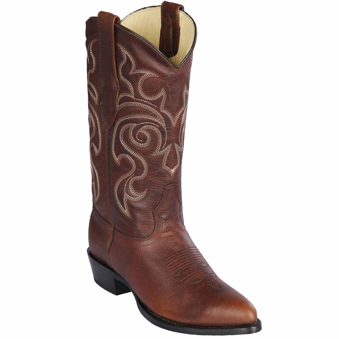 Los Altos 609940 Men's Walnut Genuine Medium Round Toe Cowboy Boots