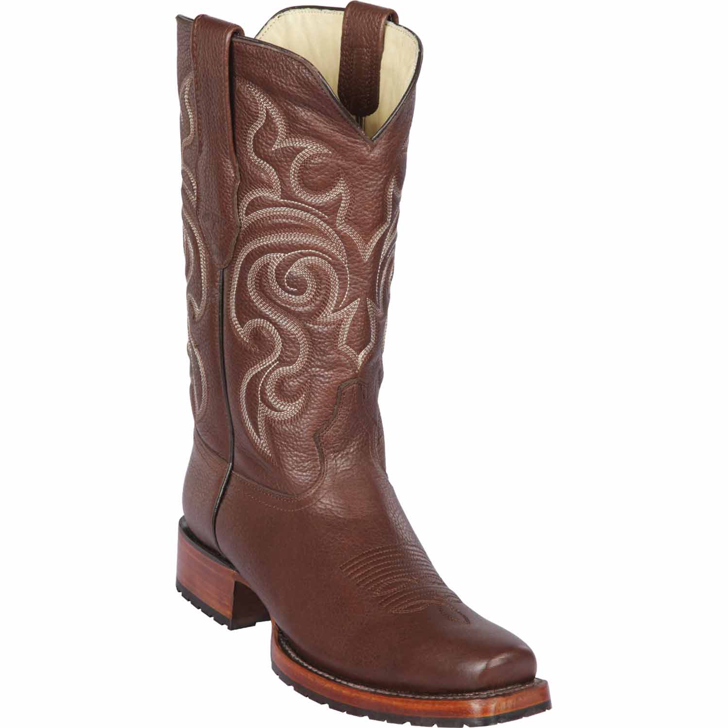 Los Altos 58T2707 Men's Brown Genuine Grisly 7X Toe Cowboy Boots