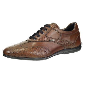 Mauri Tabac Genuine Kango/Ostrich/Calfskin Oxford Shoes