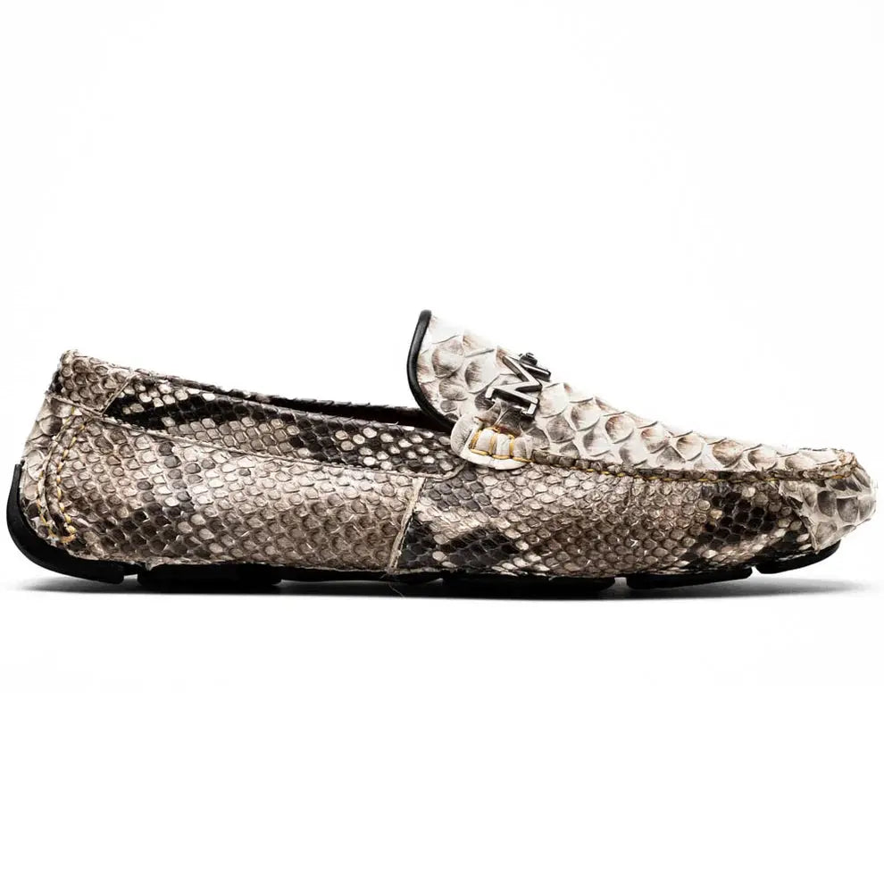 Marco Di Milano Capri Natural Genuine Python Loafers