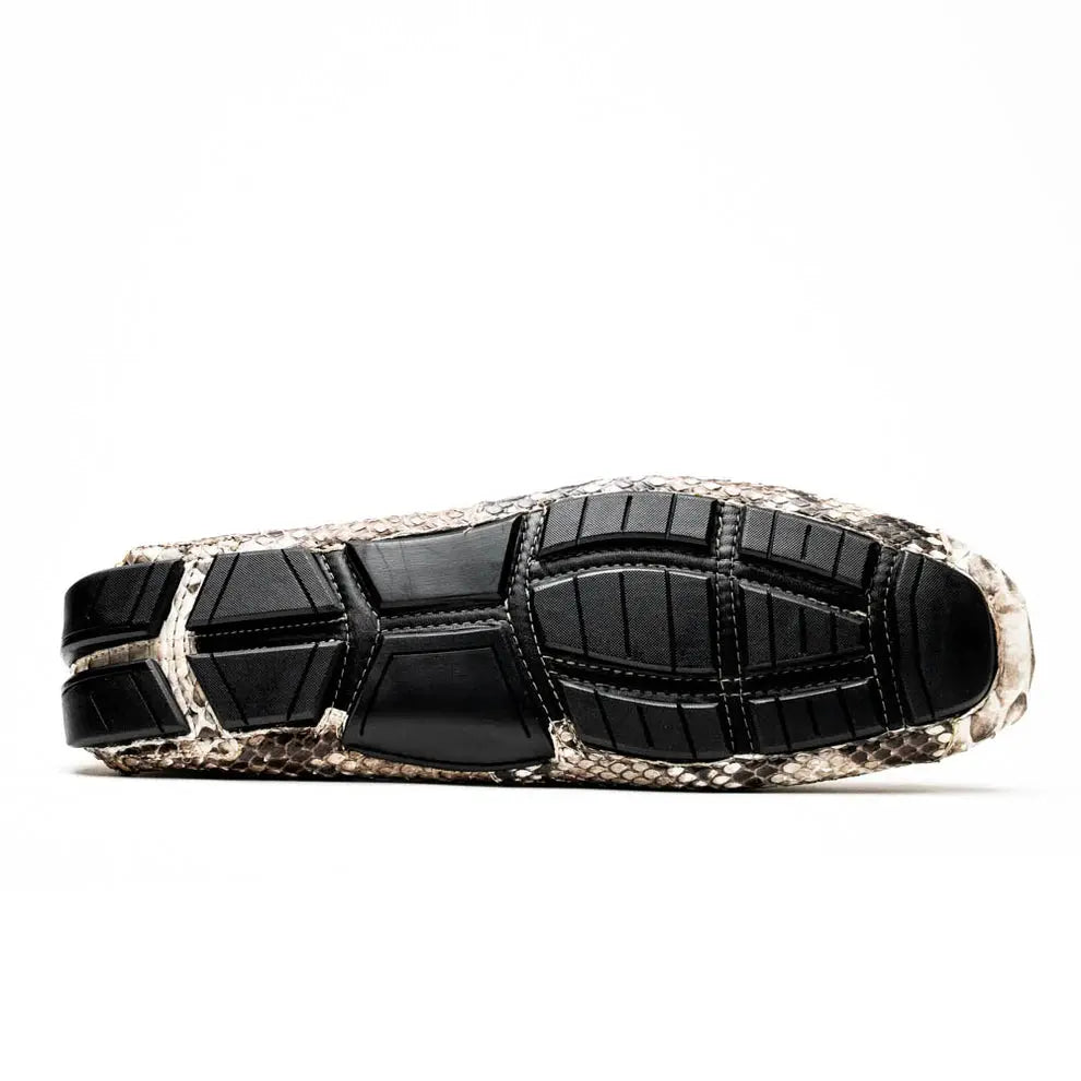 Marco Di Milano Capri Natural Genuine Python Loafers