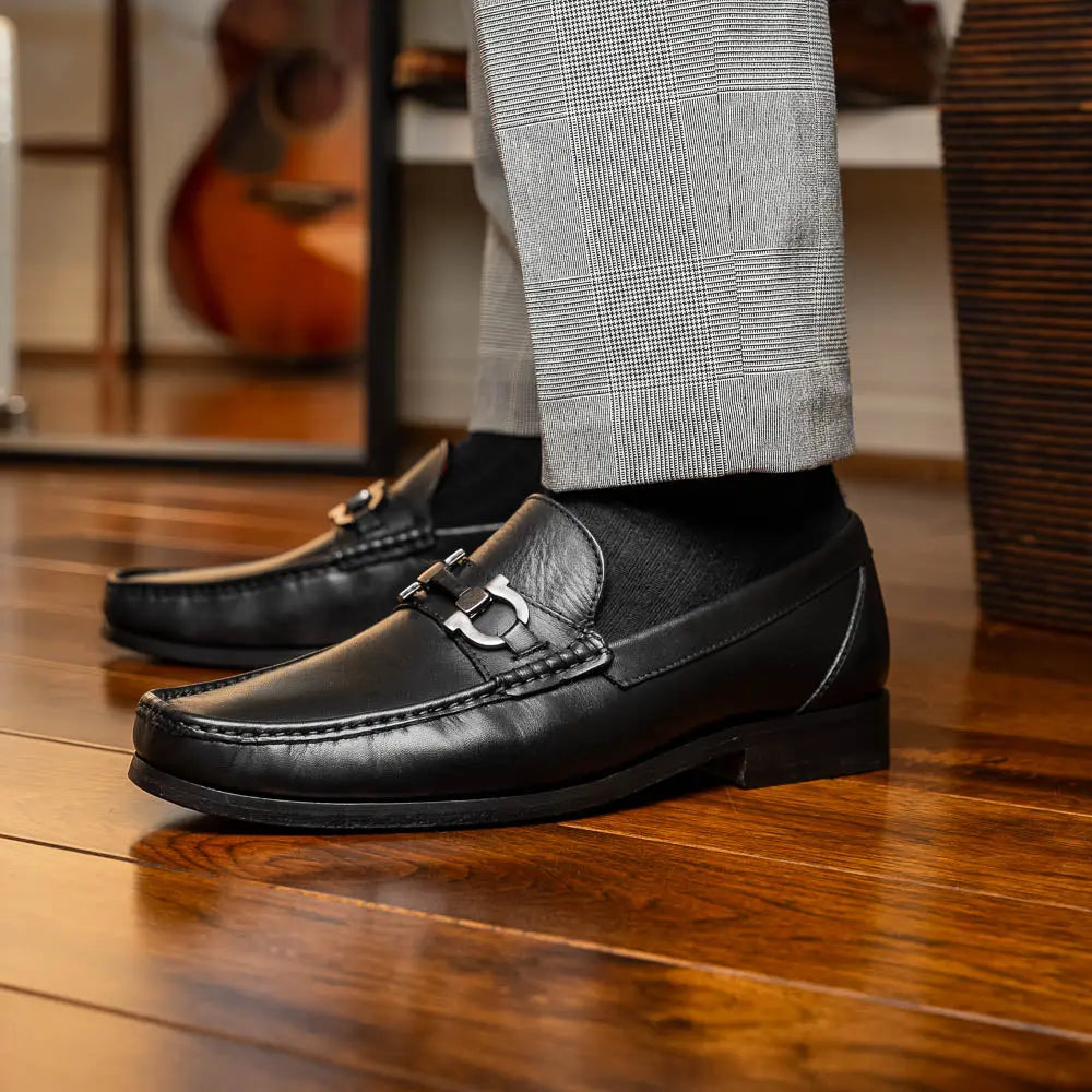 Marco Di Milano Cassarano Black Genuine Calf Loafers