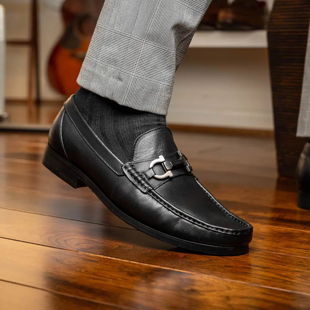 Marco Di Milano Cassarano Black Genuine Calf Loafers