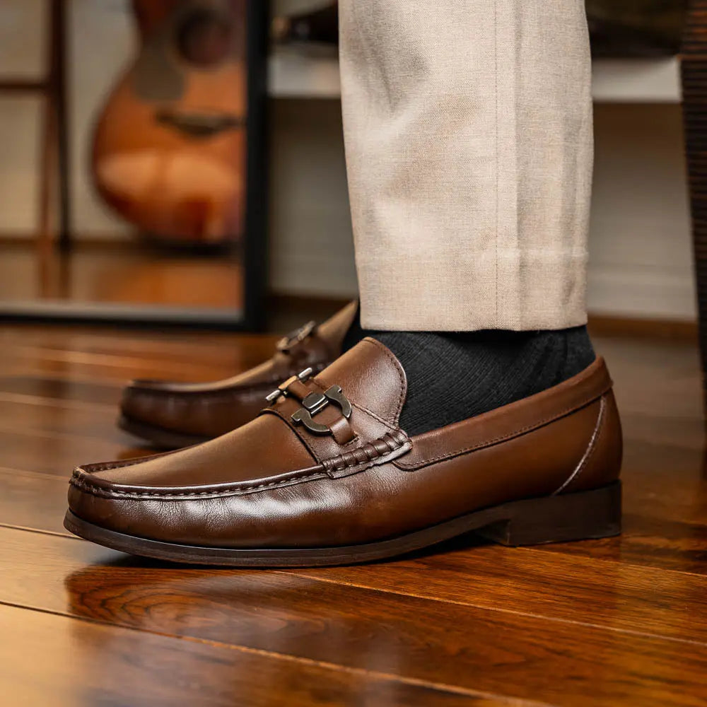 Marco Di Milano Cassarano Brown Genuine Calf Loafers