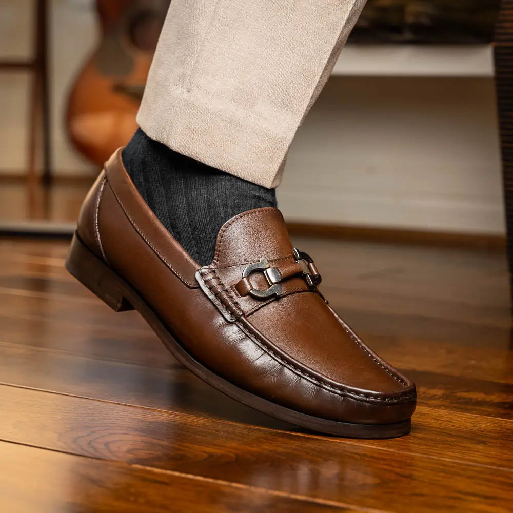 Marco Di Milano Cassarano Brown Genuine Calf Loafers