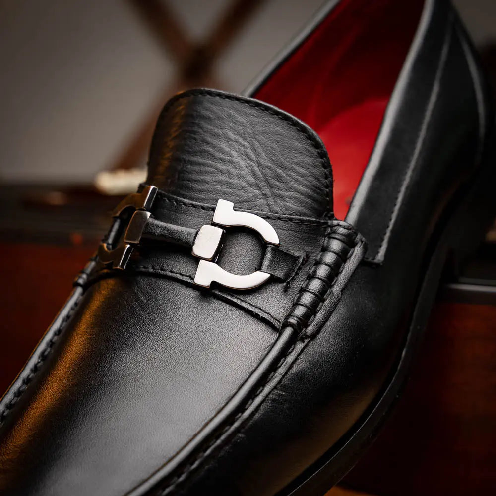 Marco Di Milano Cassarano Black Genuine Calf Loafers