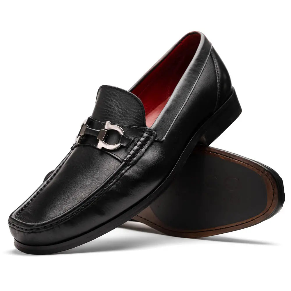 Marco Di Milano Cassarano Black Genuine Calf Loafers