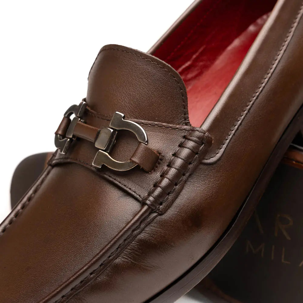 Marco Di Milano Cassarano Brown Genuine Calf Loafers