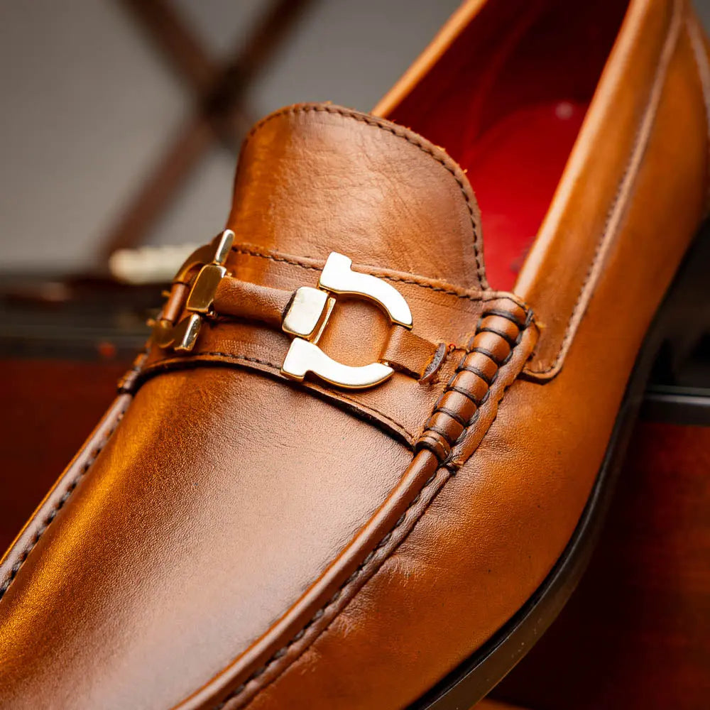 Marco Di Milano Cassarano Honey Genuine Calf Loafers