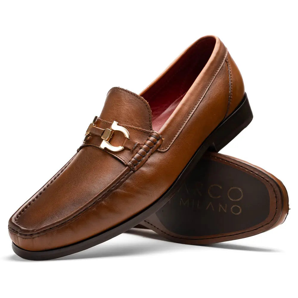 Marco Di Milano Cassarano Honey Genuine Calf Loafers
