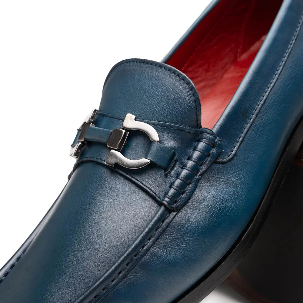 Marco Di Milano Cassarano Navy Genuine Calf Loafers
