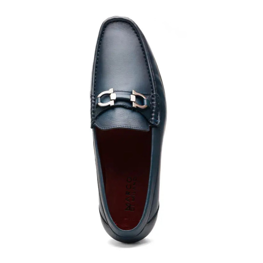 Marco Di Milano Cassarano Navy Genuine Calf Loafers