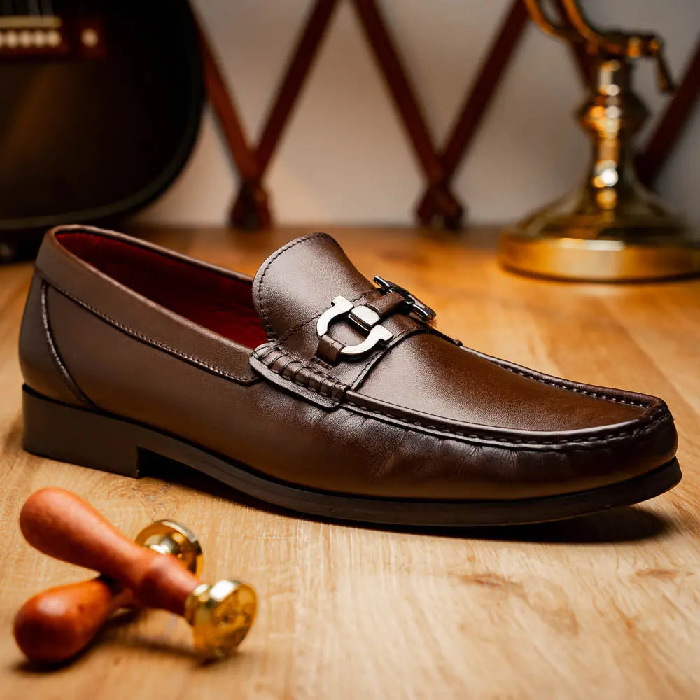 Marco Di Milano Cassarano Brown Genuine Calf Loafers