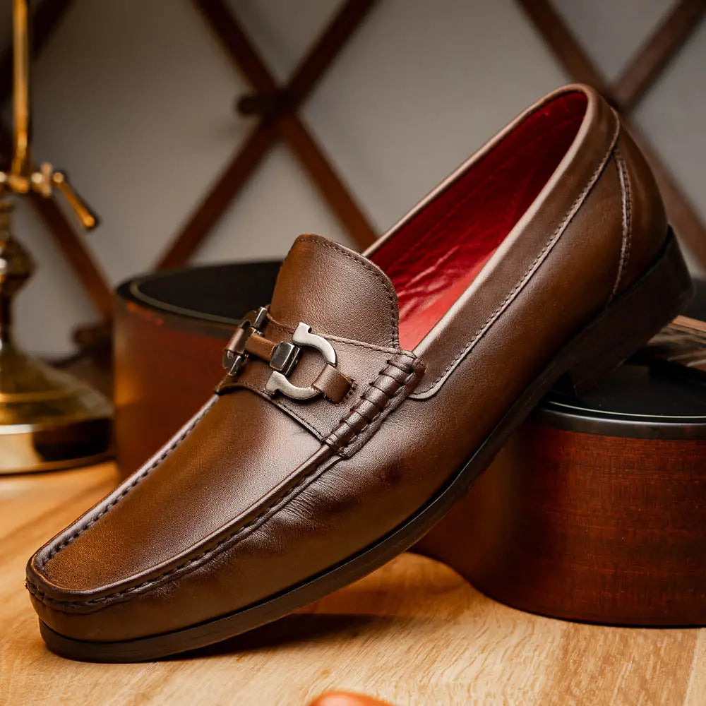 Marco Di Milano Cassarano Brown Genuine Calf Loafers