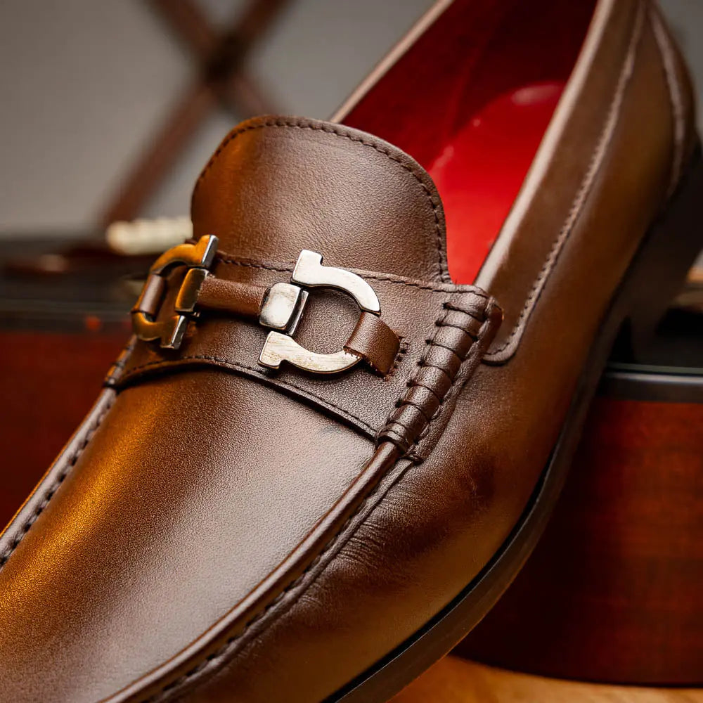 Marco Di Milano Cassarano Brown Genuine Calf Loafers