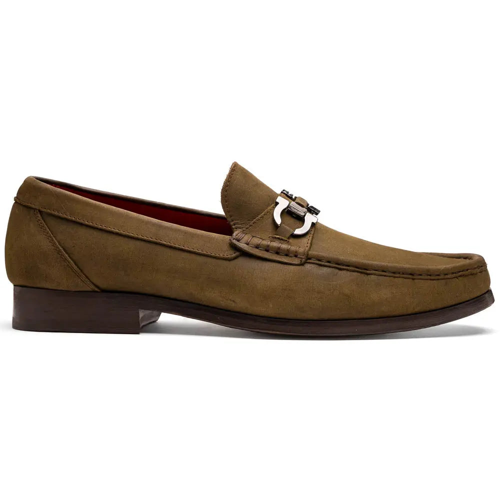 Marco Di Milano Cassarano Crazy Olive Genuine Calf Loafers